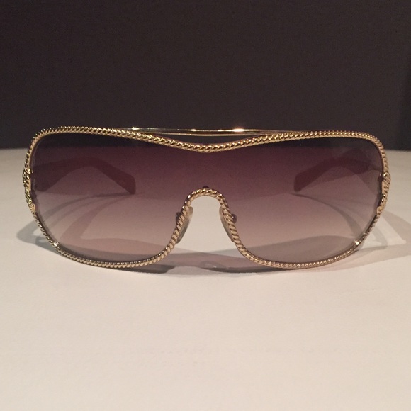 Prada Gold Velvet Rope Sunglasses - Made in Italy - Picture 7 of 8